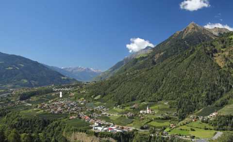 Panoramabild Riffian bei Meran im Passeiertal, Südtirol